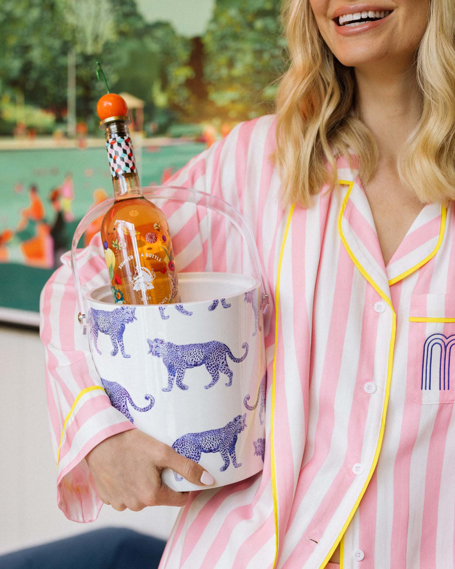 Retro Stripe Pajama Shorts Set | Katie Kime Inc