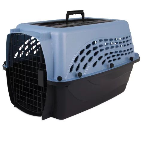 Petmate® Two Door Top Load Kennel Pearl Ash Blue/Black Color Up to 15 Lbs Dogs | Walmart (US)