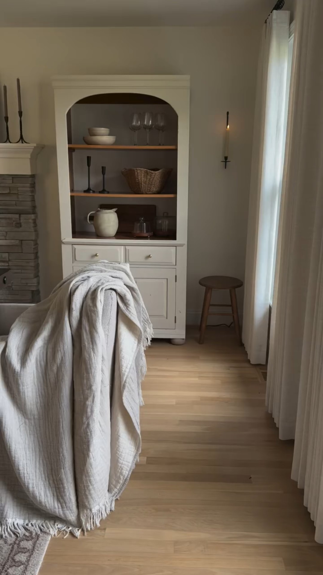 Styling idea for those empty shelves after the holidays!this beautiful handmade vessel and rattan bowl add texture and warmth 🤎 or could even gift these!

#LTKHome