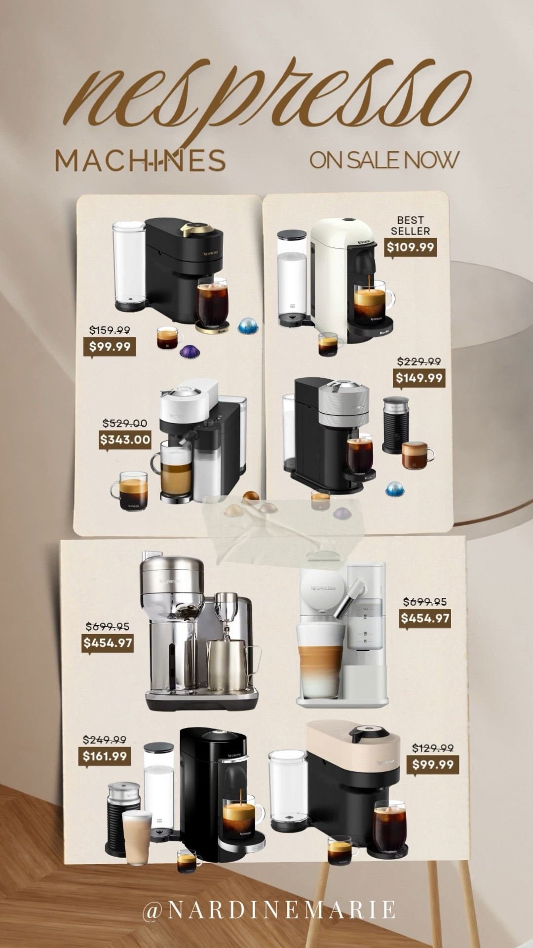 If you’ve been thinking about upgrading your coffee machine - THIS IS YOUR SIGN!
Nespresso machines are ON SALE right now & some of the best sellers are majorly marked down!!!! 

Perfect for daily lattes, iced coffee, espresso shots & hosting guests at home!
GET IT ON SALE WHILE IT LASTS!

Shop all the Nespresso machines on my LTK 🤎☕️

nespresso machine, espresso maker, coffee station, kitchen appliance, at home coffee, latte maker, iced coffee setup
#CoffeeBar #KitchenFinds #HomeEssentials #CoffeeLovers #KitchenDecor #HomeLifestyle #LTKHome #LTKFinds

#LTKGiftGuide #LTKSaleAlert #LTKHoliday