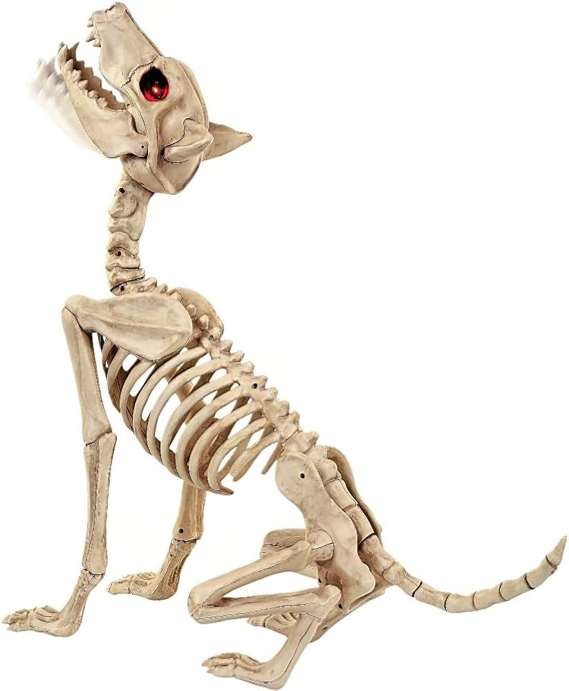 Crazy Bonez Animated Howling Skeleton Wolf | Amazon (US)