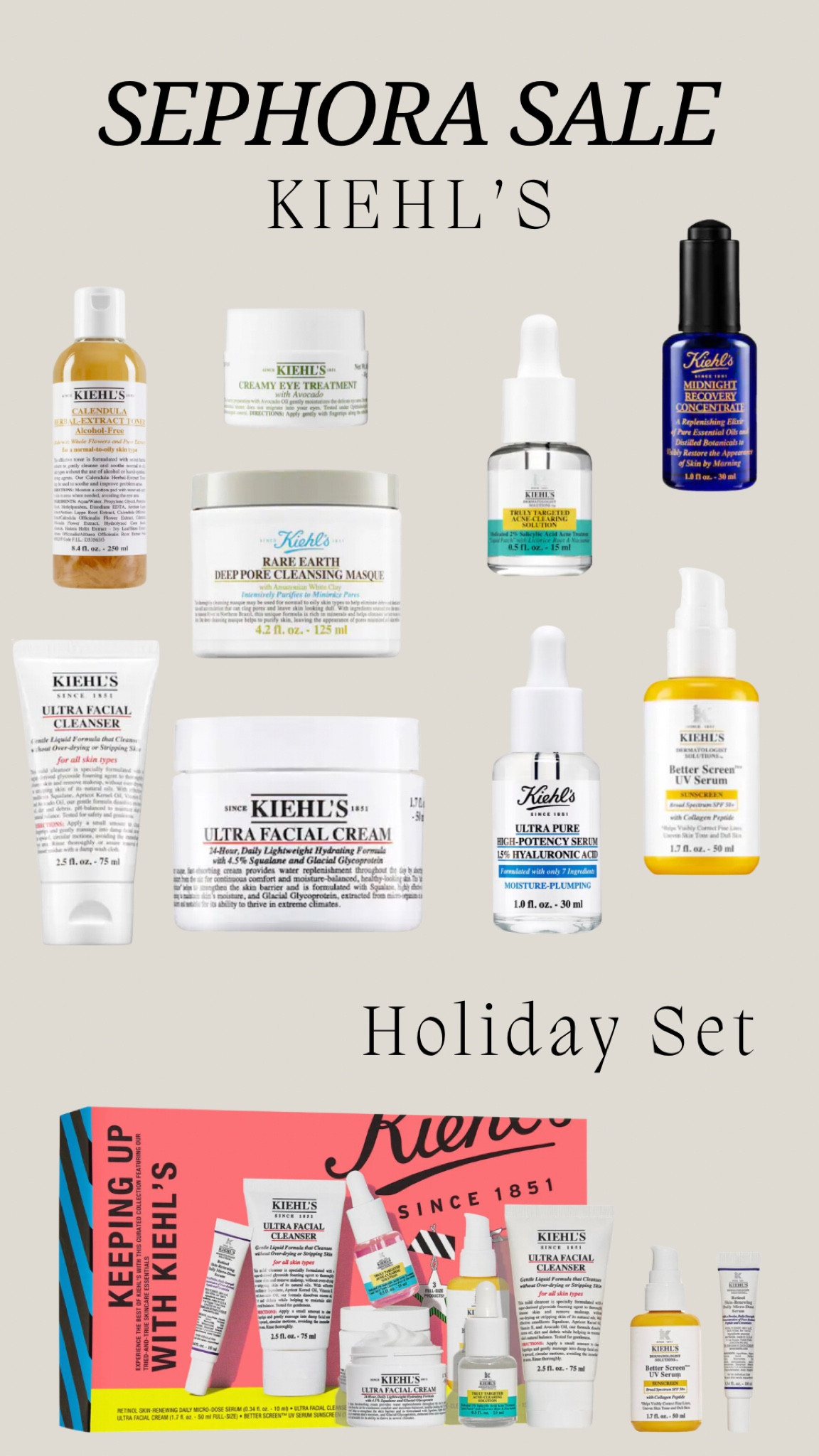 Kiehl’s Skin Care - Sephora Holiday SALE!

#LTKSaleAlert #LTKHoliday