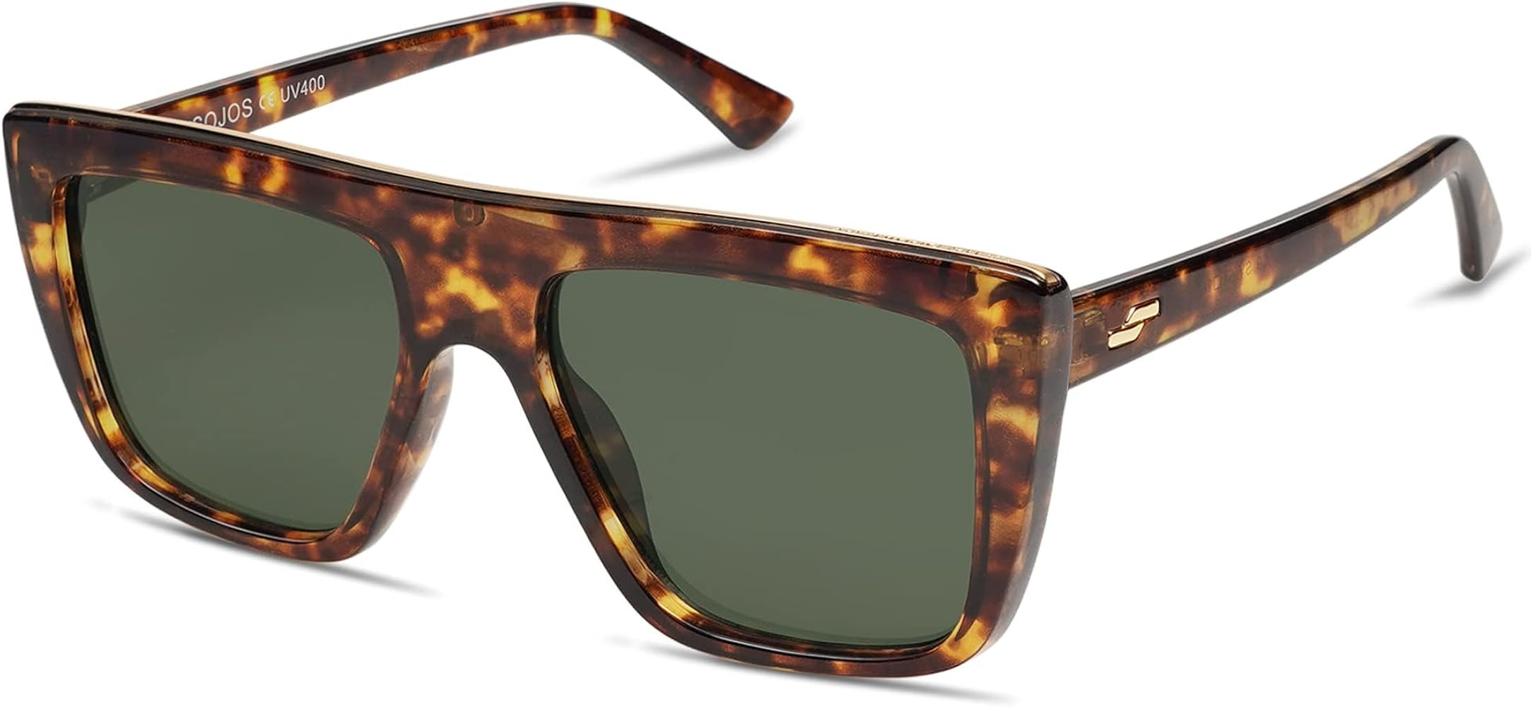 SOJOS Classic Trendy Flat Top Sunglasses for Women Men Designer UV400 Sunnies SJ2250 | Amazon (US)