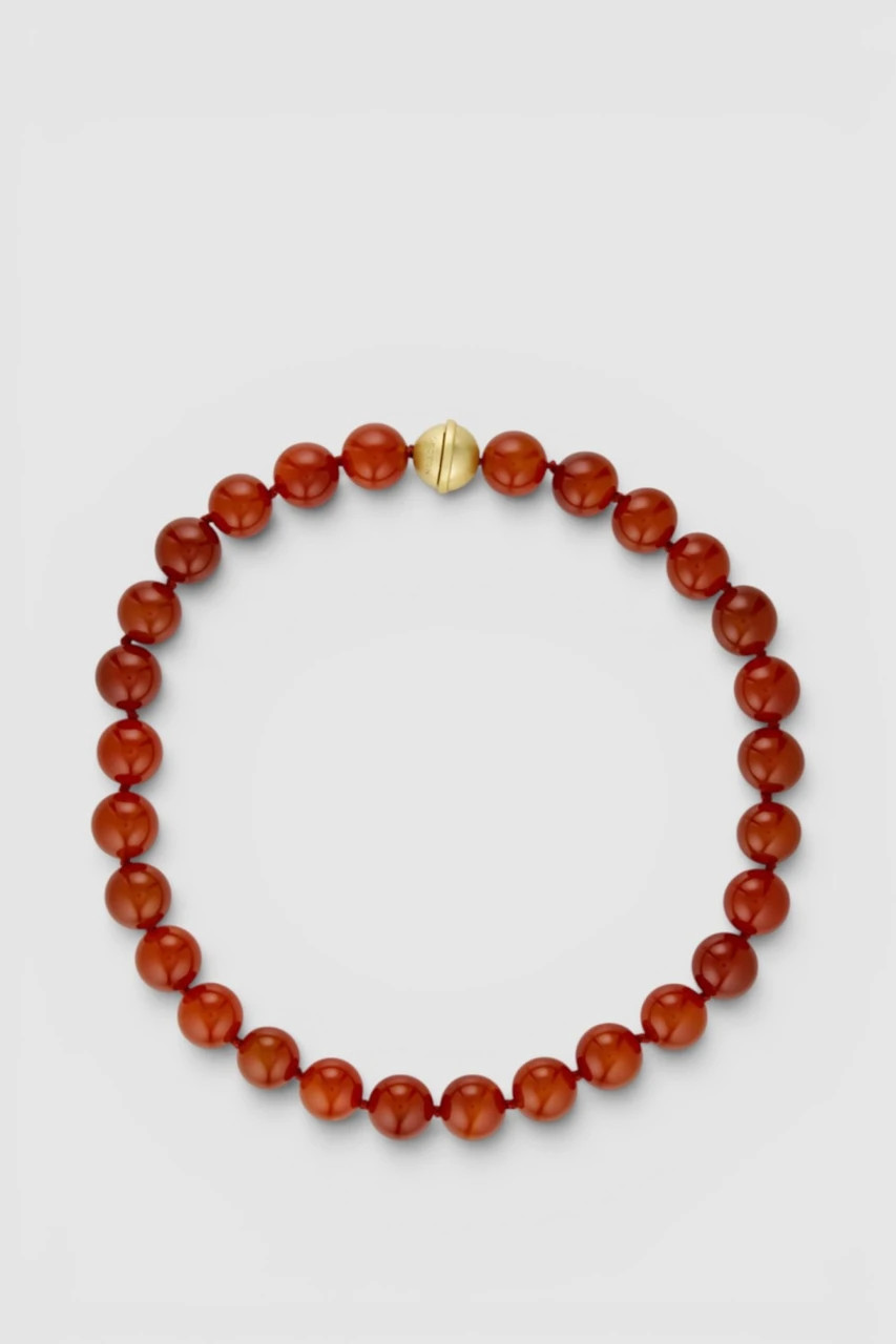 Edith Necklace Carnelian/Worn | Oroton