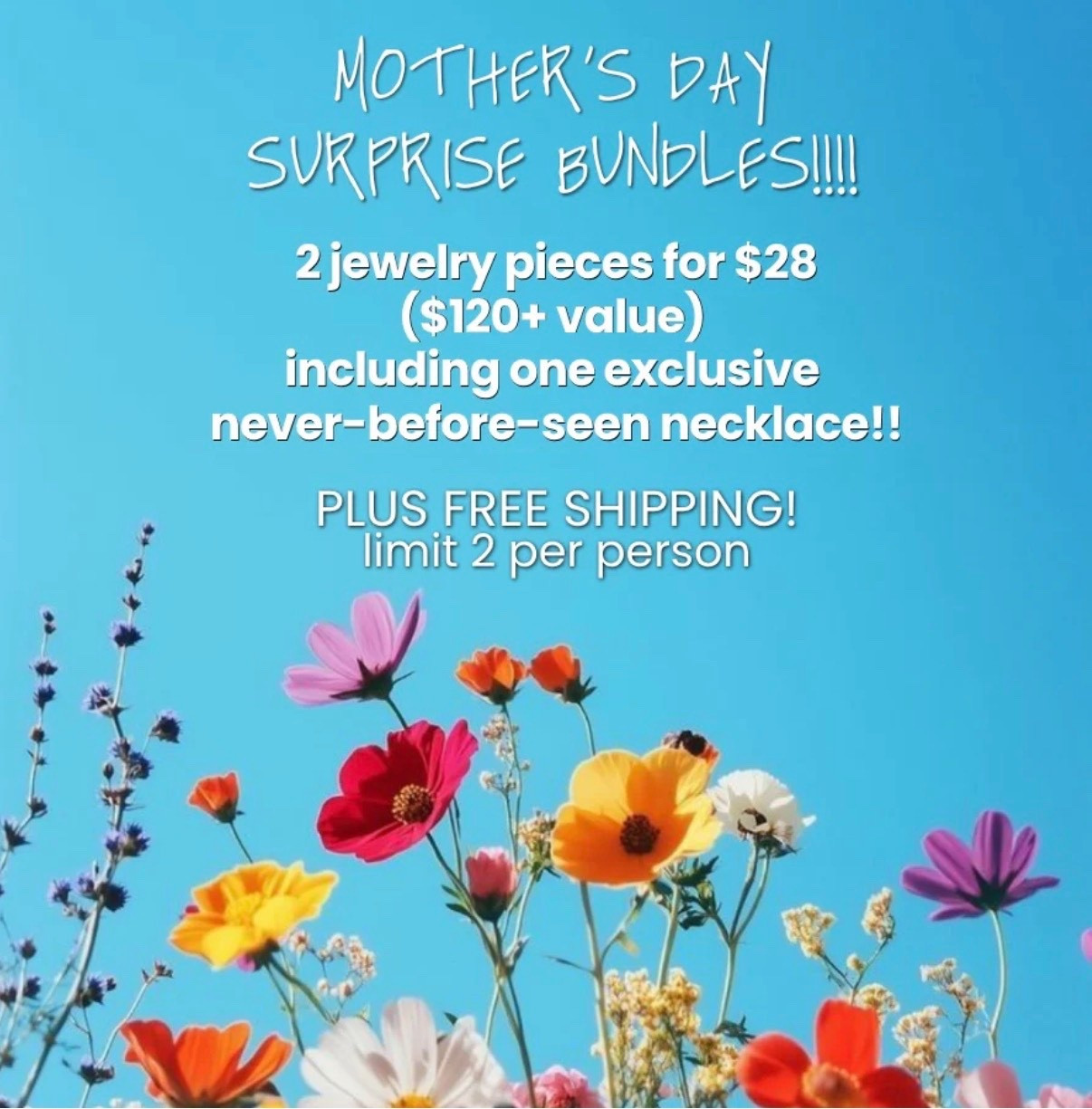 
MOTHER'S DAY SURPRISE BUNDLES!!! 
2 jewelry pieces for $28 from Erin McDermott.  ($120+ value) including one exclusive never-before-seen necklace!!
PLUS FREE SHIPPING!

#LTKSeasonal #LTKSaleAlert #LTKMothersDay