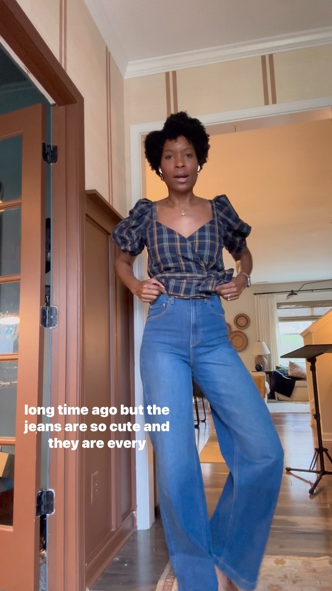 Love these jeans. Stretchy, super high-rise, wide leg, and come in tall!!  Thanksgiving outfit, Friendsgiving outfit 

#LTKTall #LTKFindsUnder100 #LTKOver40