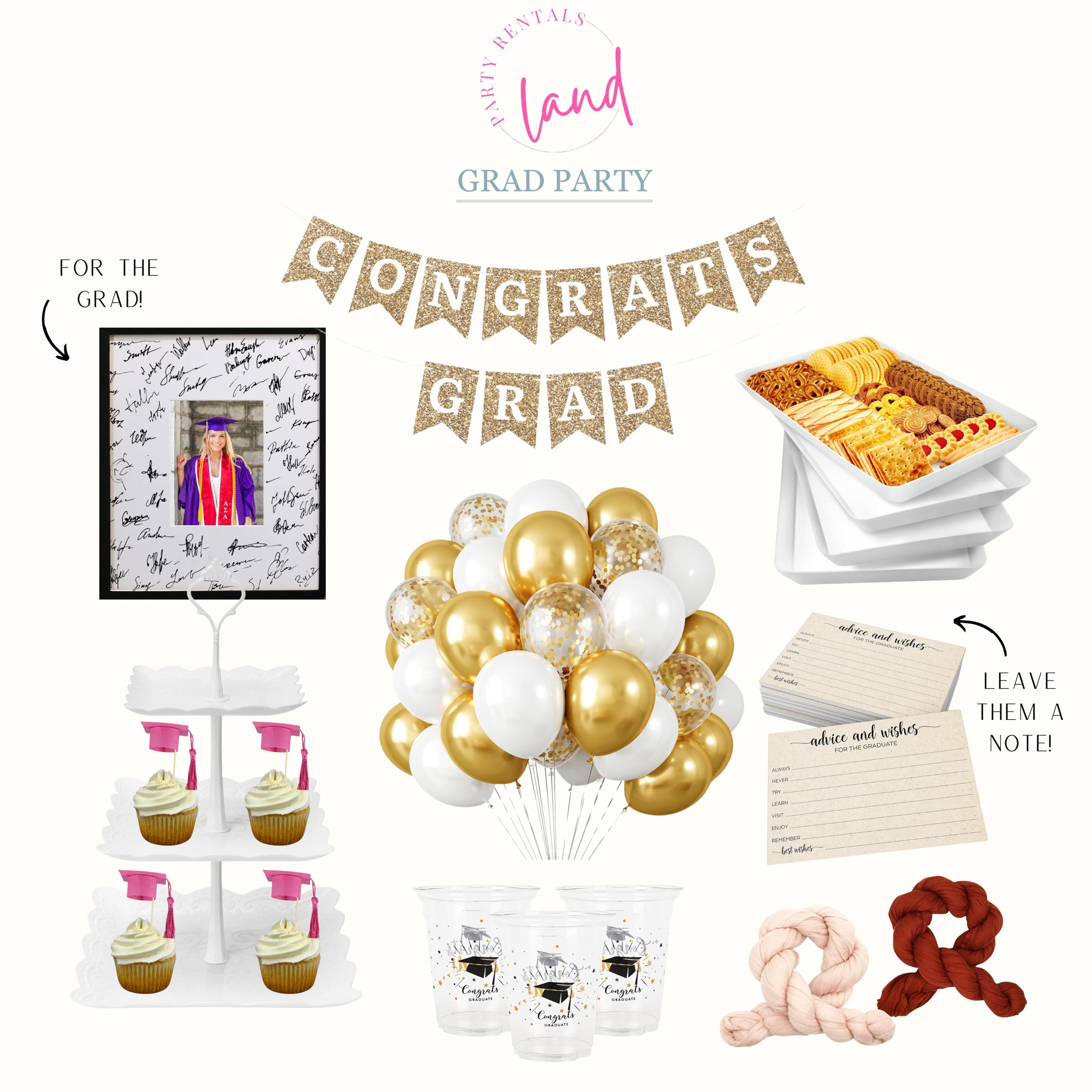 Grad Party Finds

Grad parties  party finds  congrats grads  graduation party  balloons  tablecloth  cupcake  balloons  landpartyrentals

#LTKStyleTip #LTKFindsUnder50 #LTKParties