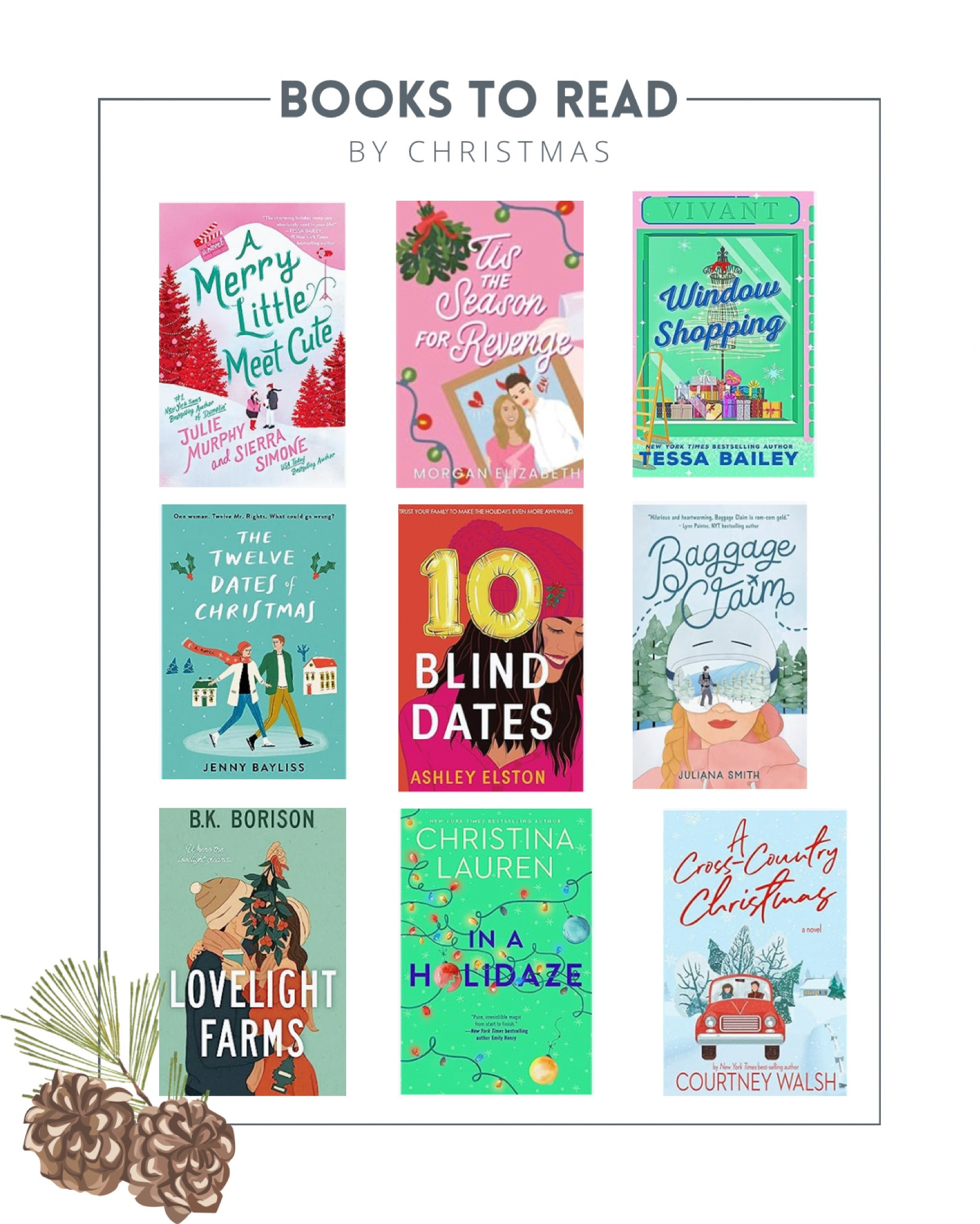 Books to read by Christmas! 🎄🤶🏻🎅🏼

Book club, holiday

#LTKxPrime #LTKGiftGuide #LTKHoliday