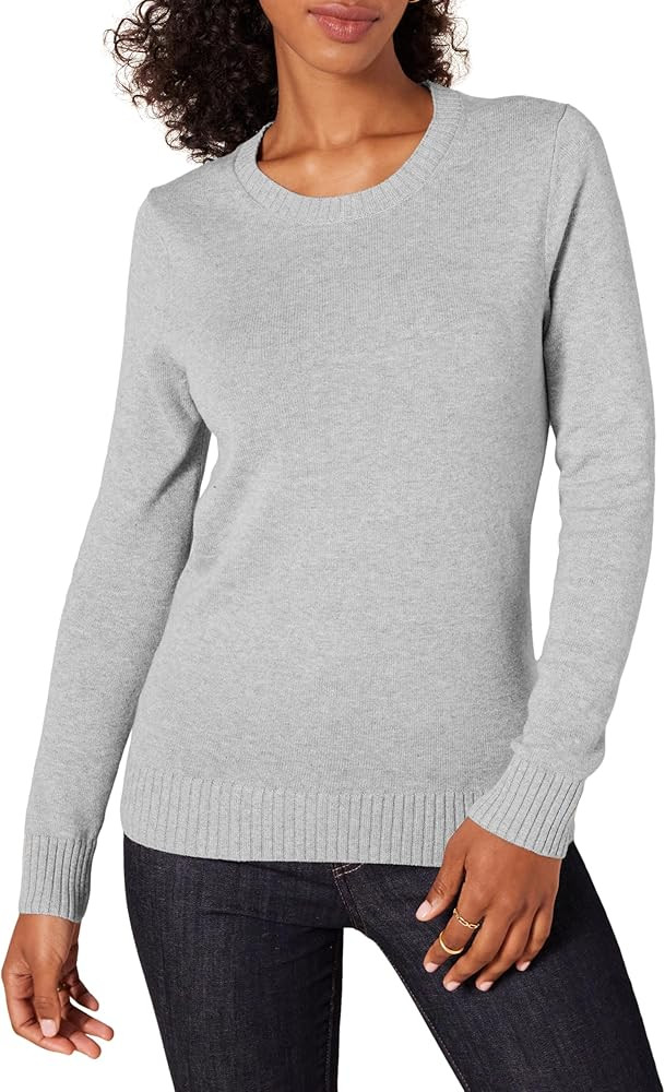 Women's 100% Cotton Crewneck Sweater (Available in Plus Size) | Amazon (US)