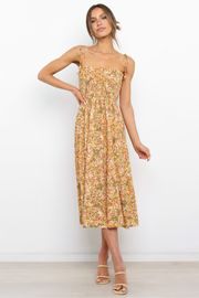 Daelyn Dress - Orange Floral | Petal & Pup (AU)