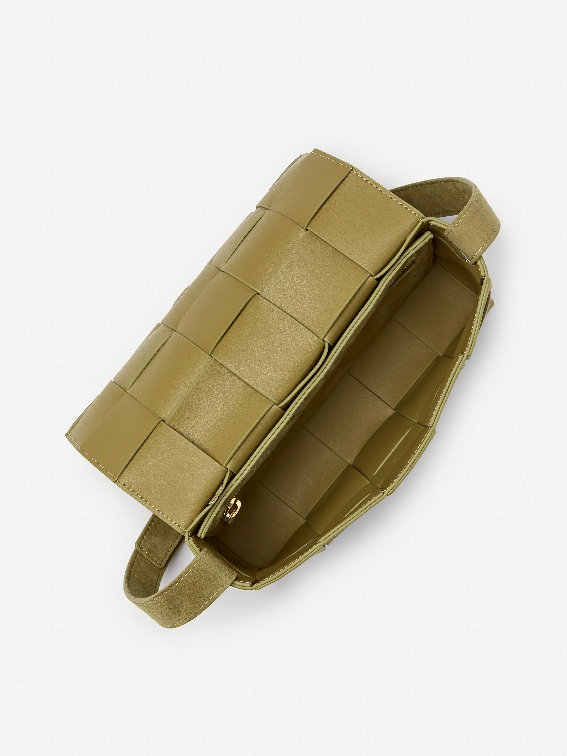 Sage Solid Una Woven Suede Crossbody | Women's Handbags  | J.McLaughlin | J.McLaughlin