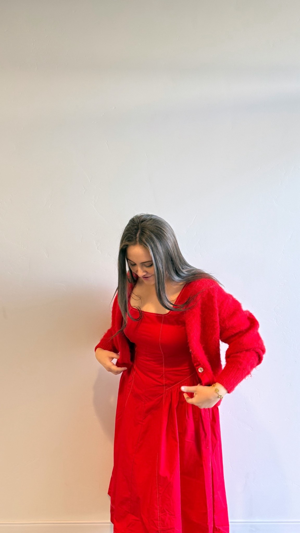 Most perfect Valentine’s Day red dress for ONLY $35!!! Runs small - size up one size❤️ I’m wearing a size Large! 

#LTKValentine #LTKootd #LTKPetite