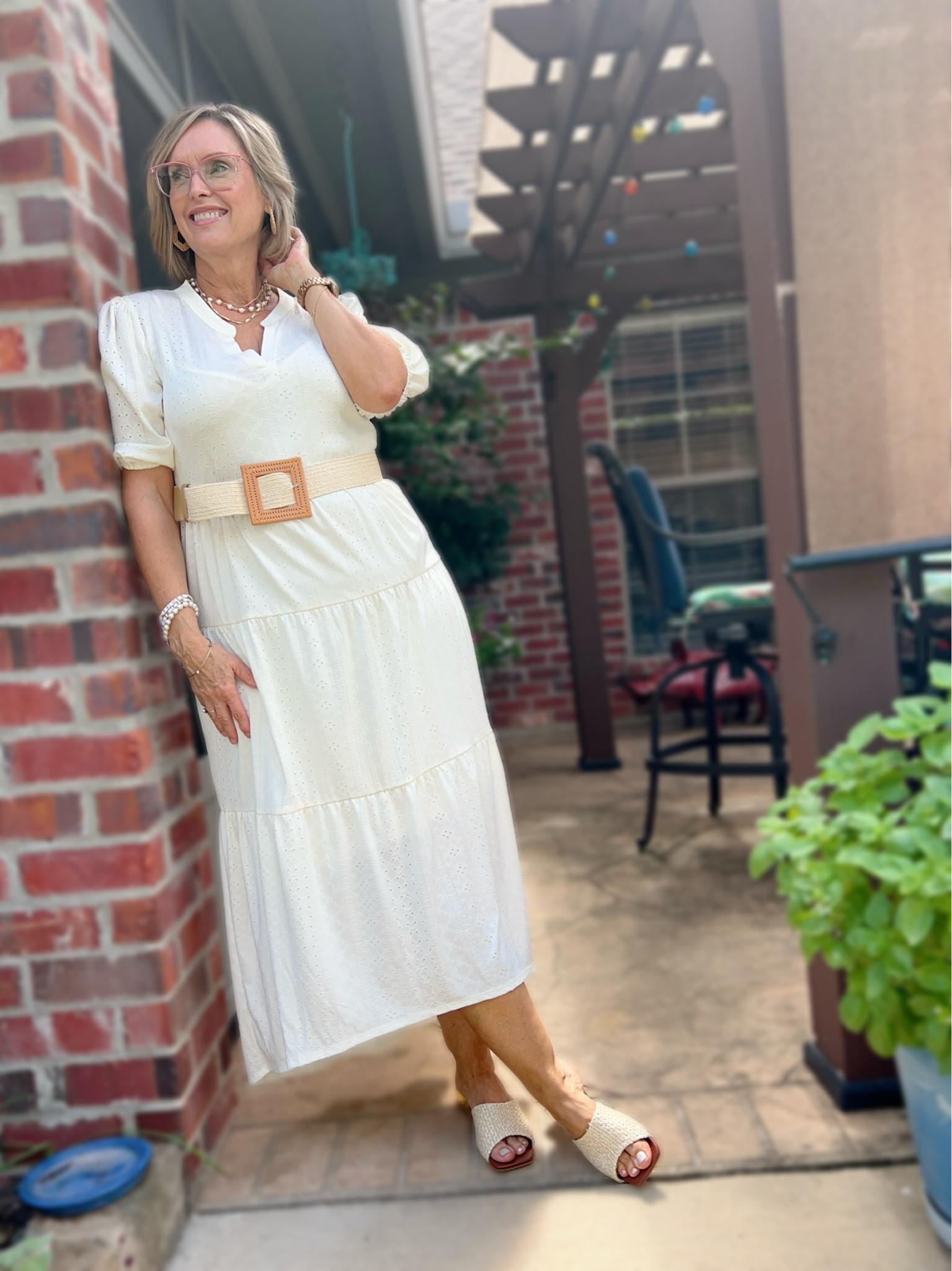 Keeping my cool in white eyelet  

#LTKSeasonal #LTKMidsize