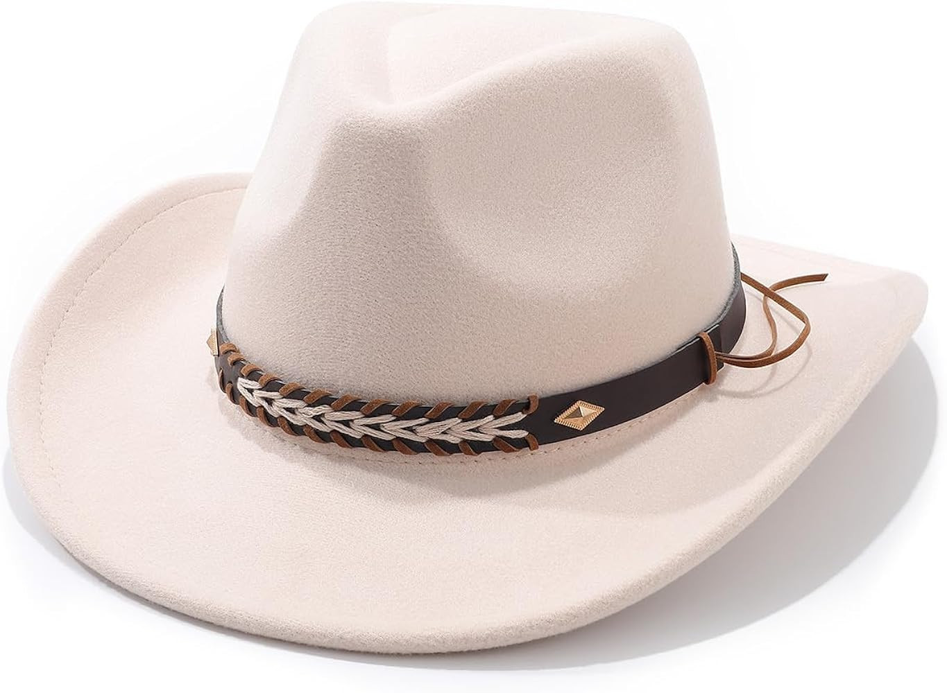 Cowboy Hat for Men Women Classic Cowgirl Hat Wide Brim Western Women Mens Cowboy Hats Christmas C... | Amazon (US)