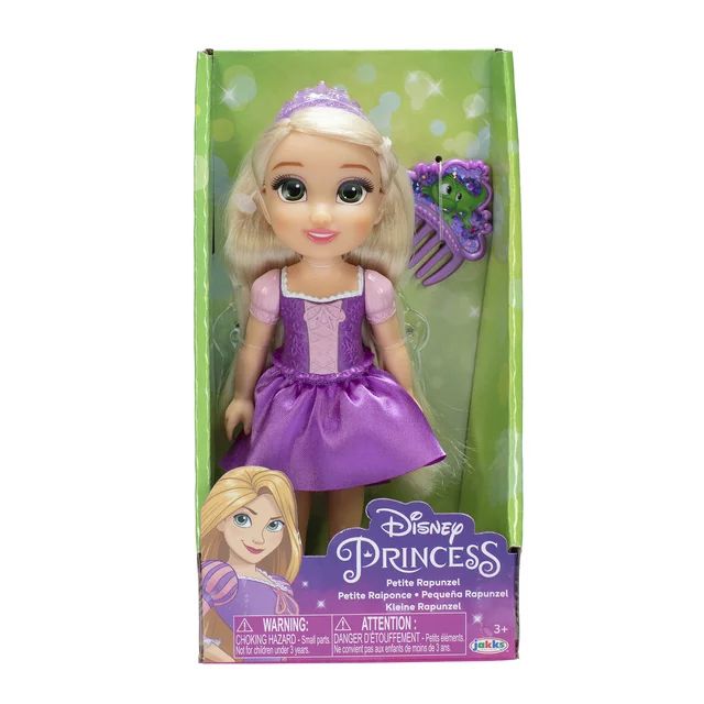 Disney Princess Tangled Petite Rapunzel 6 inch Fashion Doll with Beautiful Outfit and Comb for Ag... | Walmart (US)