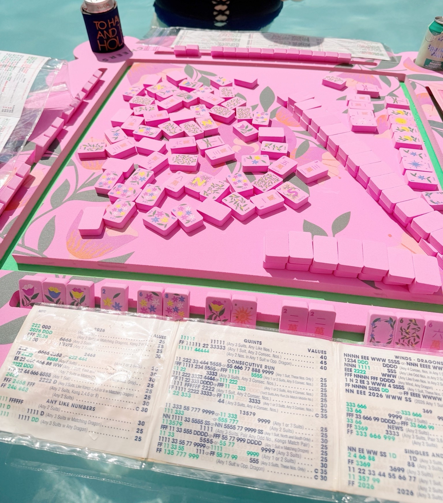 Floating pool mahjong