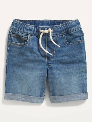 Functional Drawstring 360° Stretch Pull-On Jean Shorts for Toddler Boys | Old Navy (US)