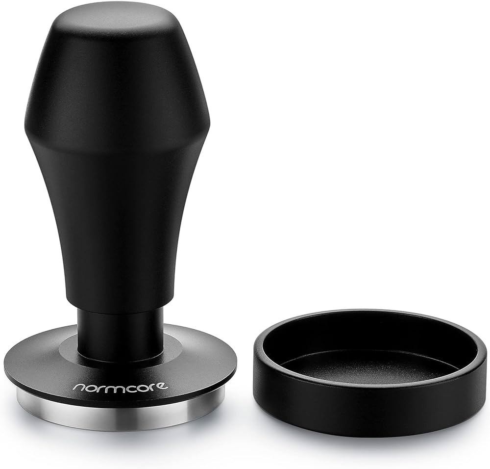 Normcore V4 Coffee Tamper 53.3mm - Spring-loaded Tamper – Barista Espresso Tamper Mat with 15lb... | Amazon (US)