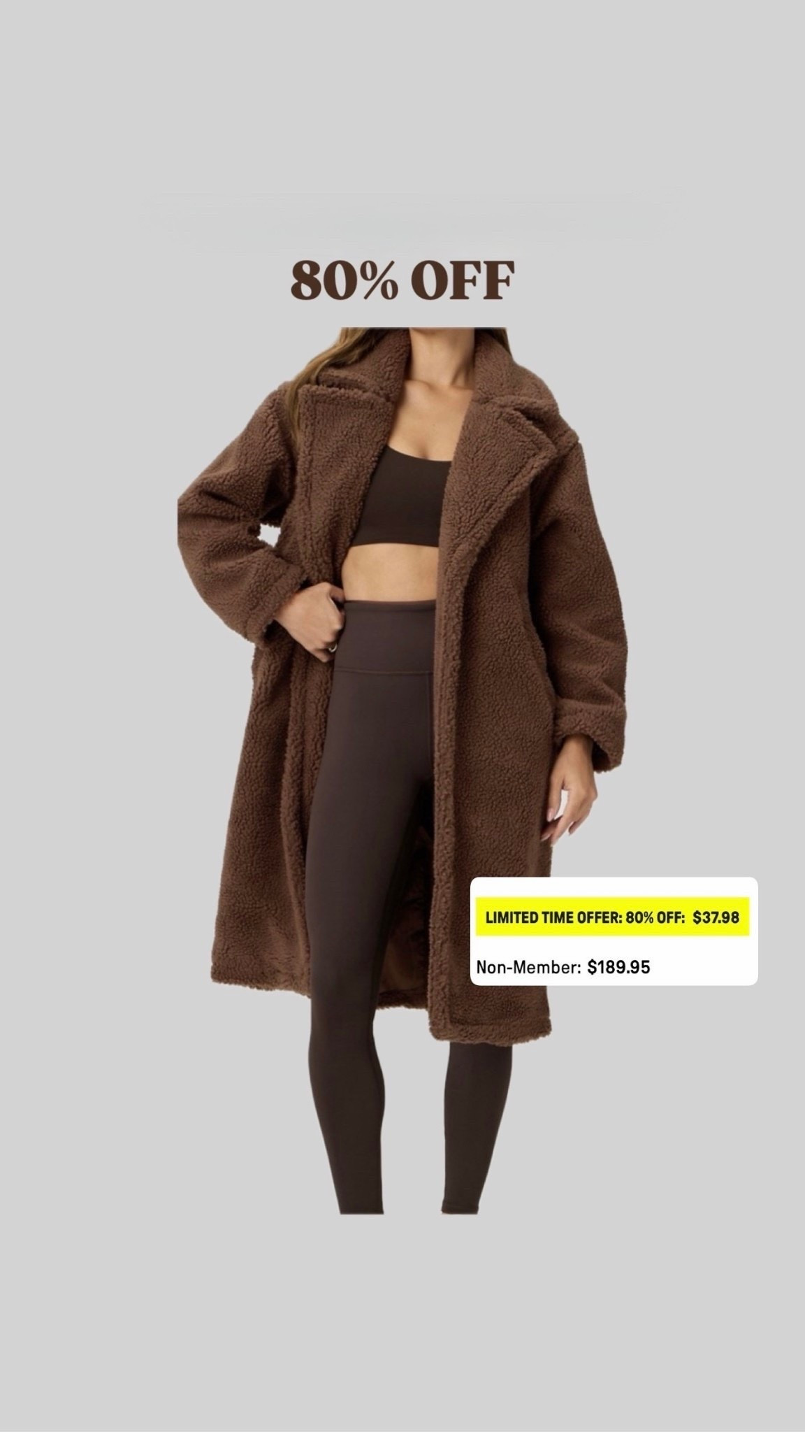 Teddy  coat 80% OFF

#LTKActive #LTKSeasonal #LTKselfcare