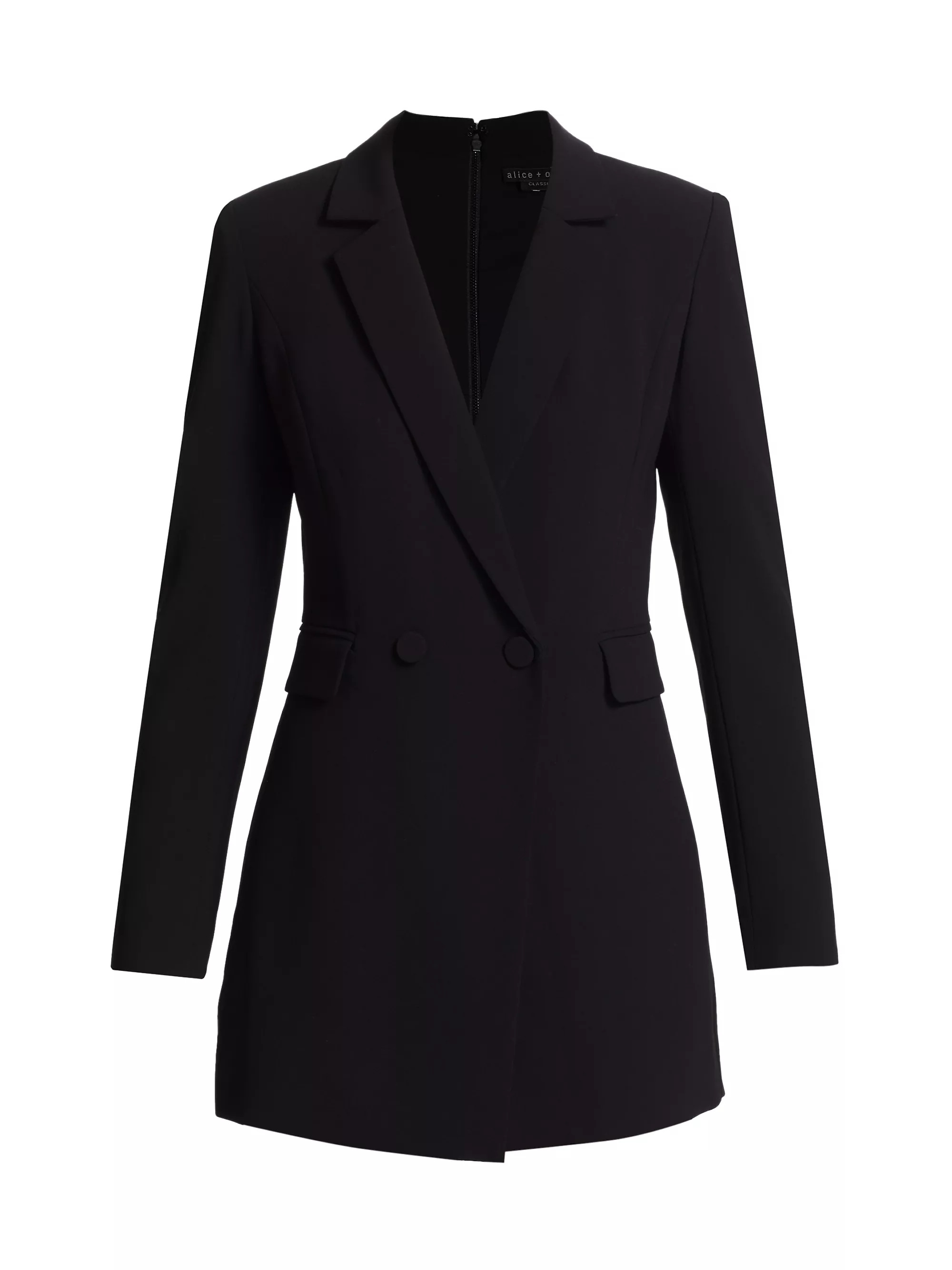 Shop Alice + Olivia Kyrie Tuxedo Romper | Saks Fifth Avenue | Saks Fifth Avenue