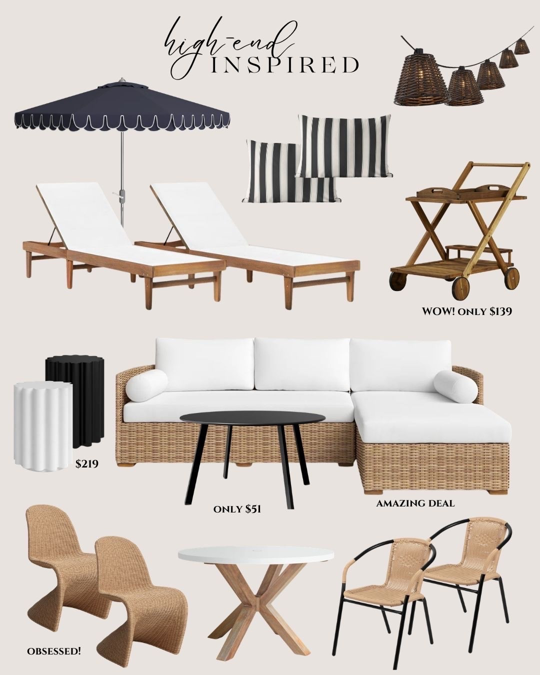 Next level outdoor finds from @wayfair . From outdoor seating to pool side and entertaining finds. These look high-end but are adorable and of great quality! #wayfair #wishyouwerehere #outdoor #ad #wayfairpartner

#LTKSeasonal #LTKHome #LTKSaleAlert