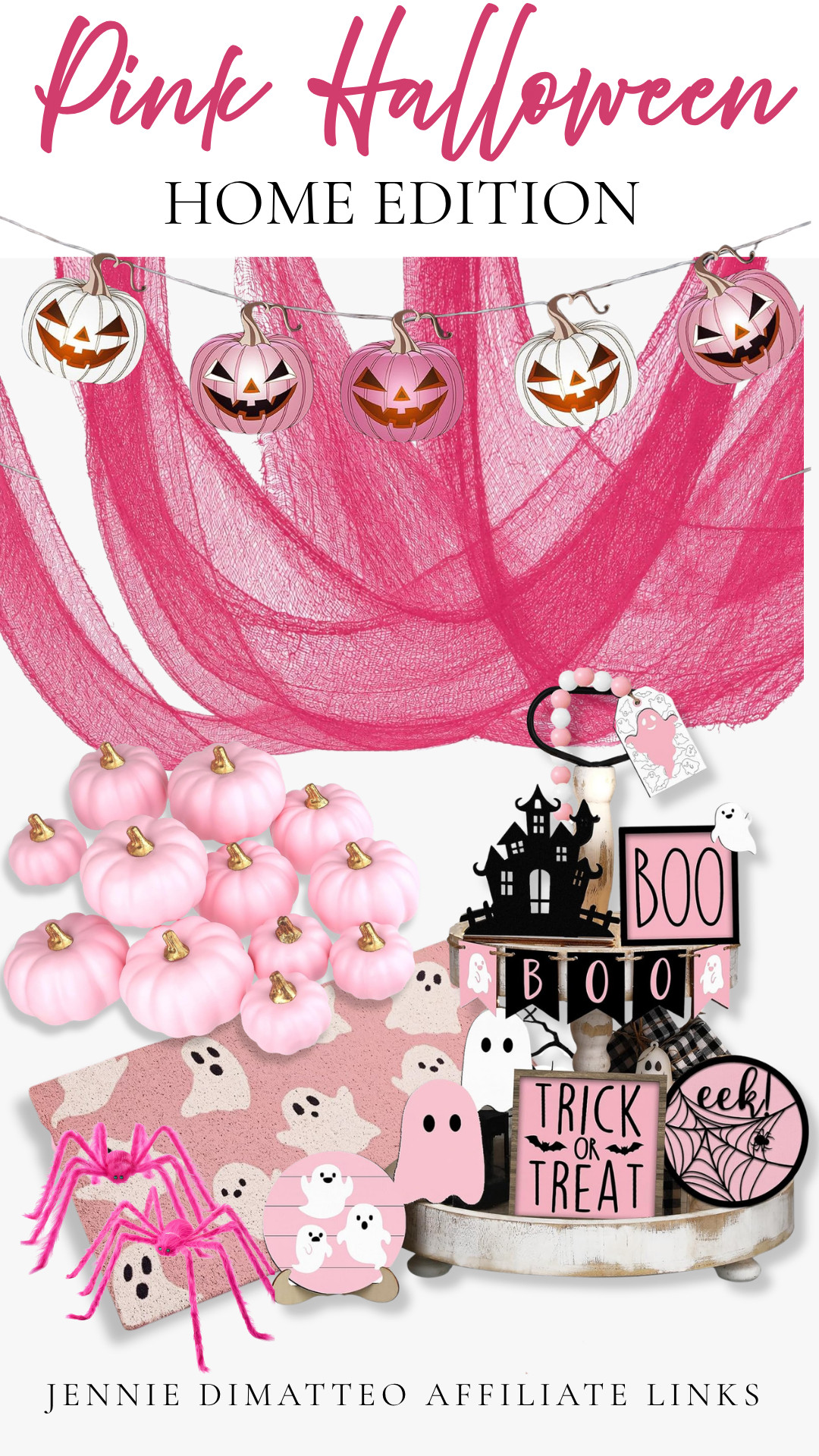 Pink Halloween is officially my favorite kind of spooky 🎀👻🩷 Loving all these cute little touches to make Halloween at home a little more girlie! 🎃✨

#PinkHalloween #HalloweenDecor #GirlyHalloween #HalloweenAtHome #PinkDecor #SpookyCute #HalloweenHome #GhostDecor #PumpkinDecor #HalloweenInspo #SpookySeason #OctoberDecor #FallHome #LTKHome #LTKFinds #ShopLTK 

 #LTKSeasonal #LTKTravel