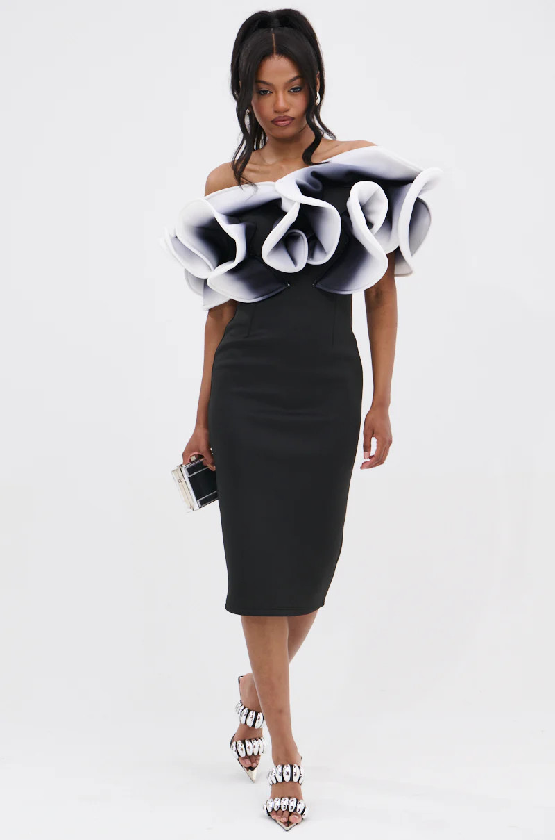 PRETTY WOMAN OMBRE MIDI DRESS | AKIRA