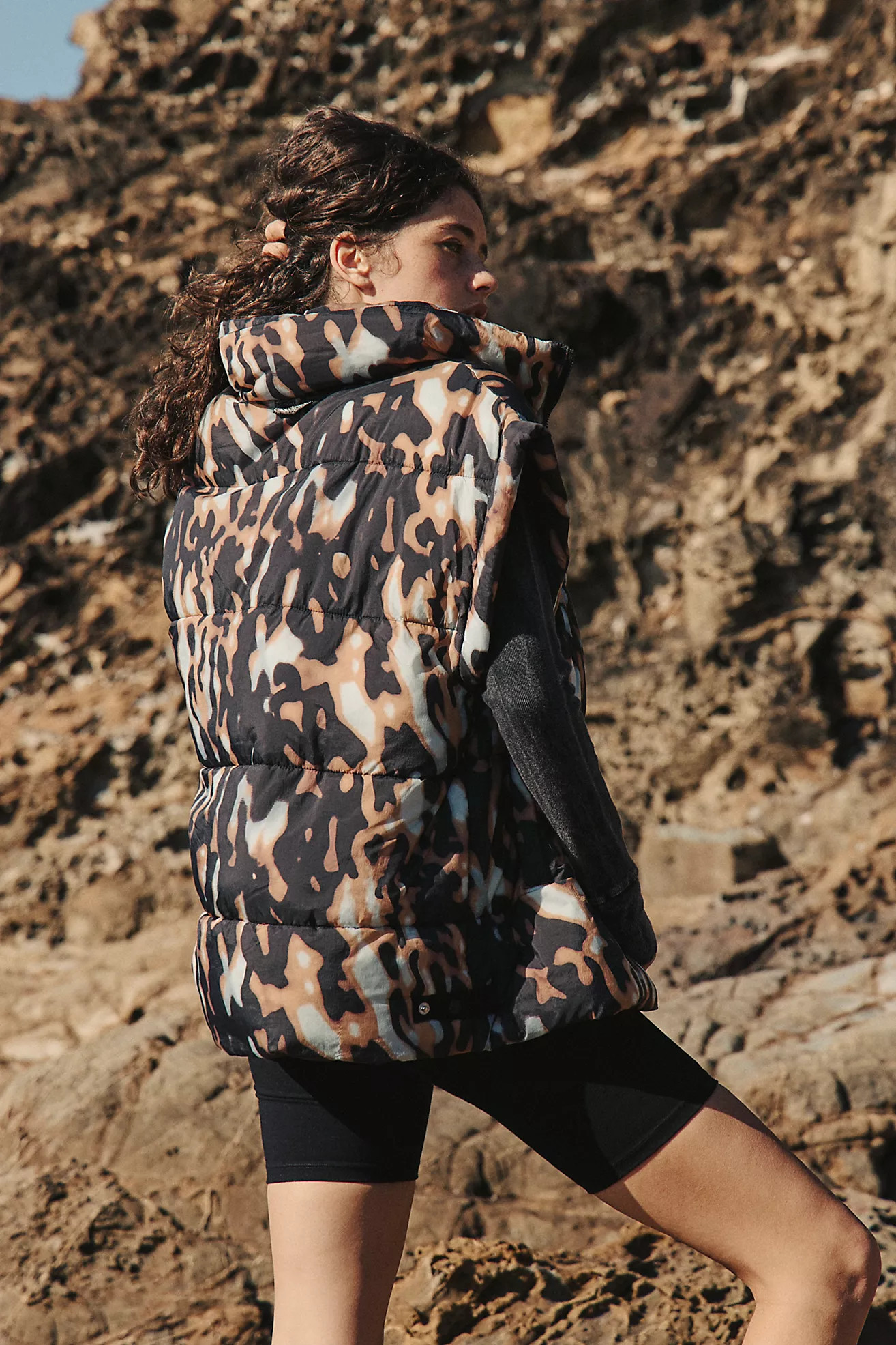 In A Bubble Printed Puffer Vest | Free People (Global - UK&FR Excluded)