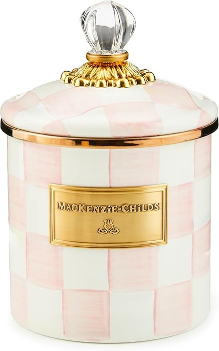 MACKENZIE-CHILDS Small Enamel Canister, Kitchen Storage Container for Flour and Sugar, 38 Ounces,... | Amazon (US)