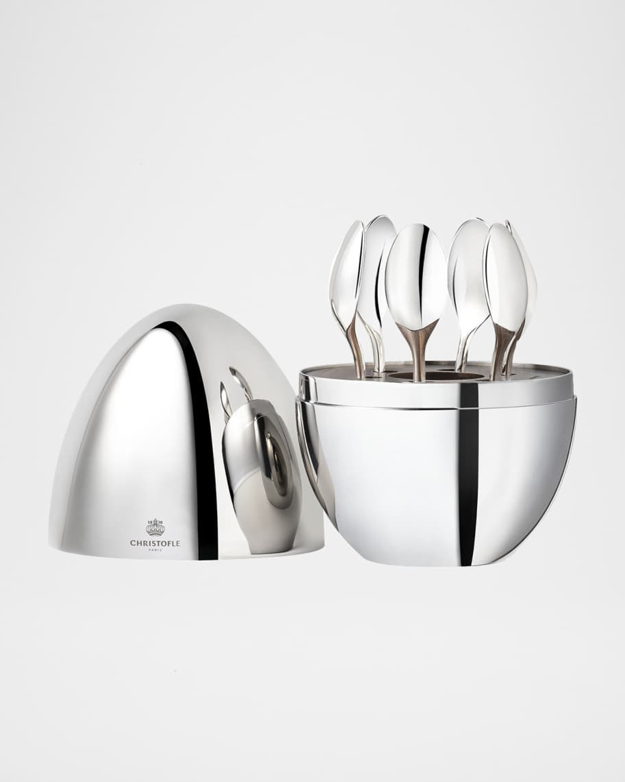 Christofle Mini Mood Silver Espresso Spoons, Set of 6 | Neiman Marcus