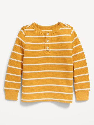 Long-Sleeve Thermal Knit Henley T-Shirt for Toddler Boys | Old Navy (US)