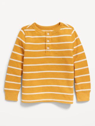 Long-Sleeve Thermal Knit Henley T-Shirt for Toddler Boys | Old Navy (US)