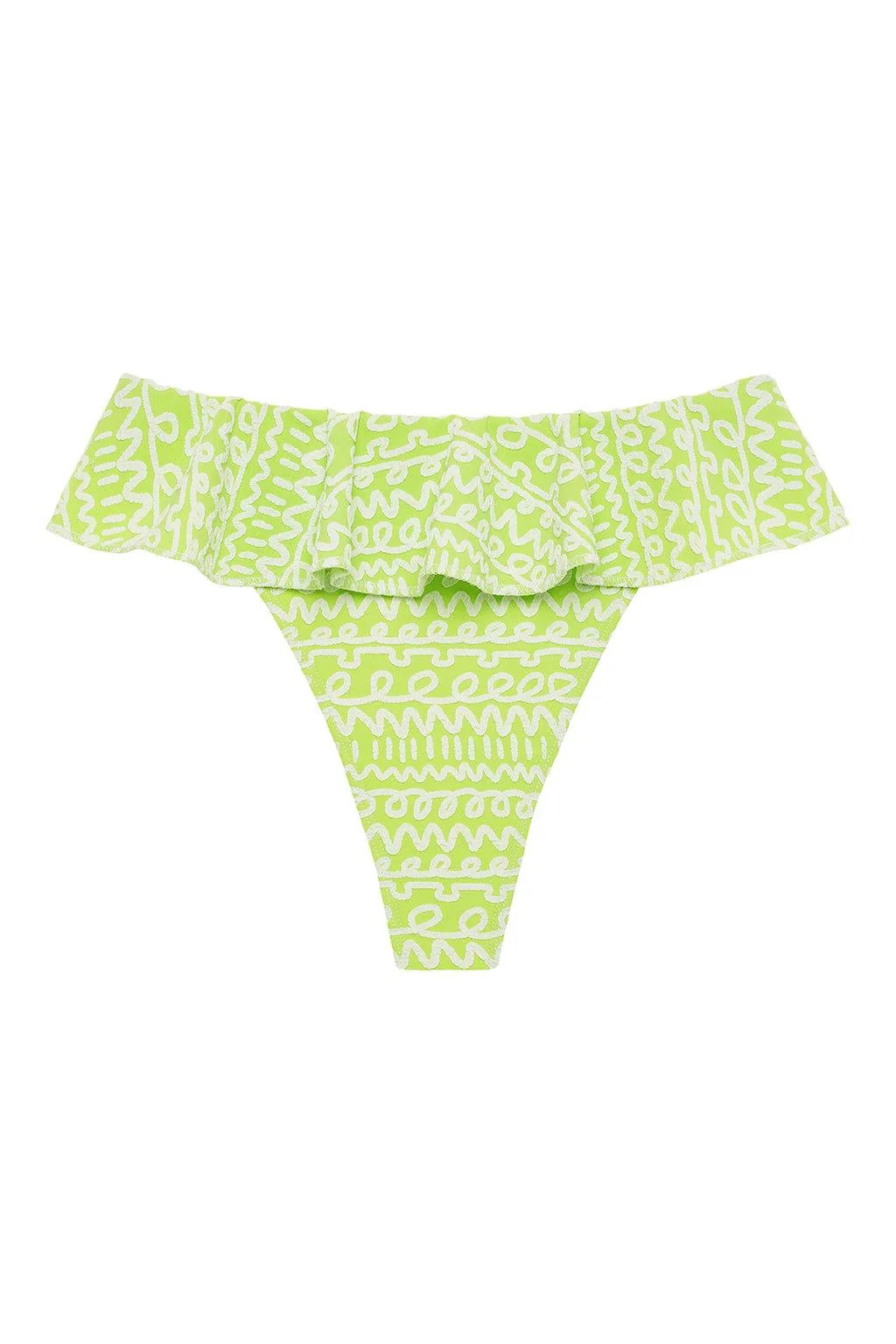 Lime Icing Tamarindo Ruffle Bikini Bottom | Montce