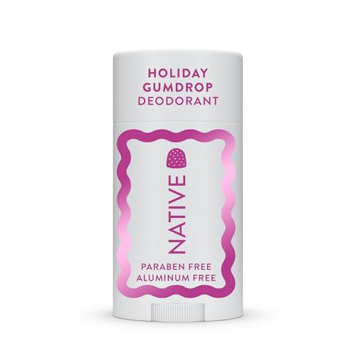 Native Deodorant, Holiday Edition, Holiday Gumdrop Scent, Contains Naturally Derived Ingredients, 72 Hour Odor Control | Deodorant for Women and Men, Aluminum Free with Baking Soda | Amazon (US)
