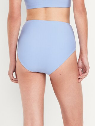 Matte High-Waisted Bikini Swim Bottoms | Old Navy (US)