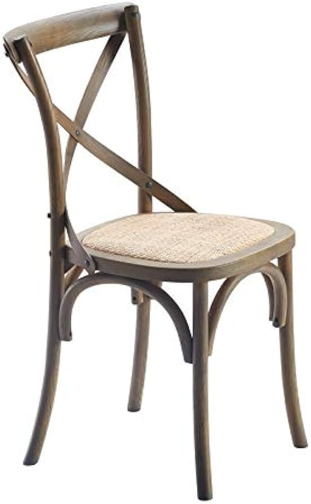 Finch Elmhurst Crossback Chairs, Set of 2, Cushioned Seat, French Country Farmhouse Distressed So... | Amazon (US)