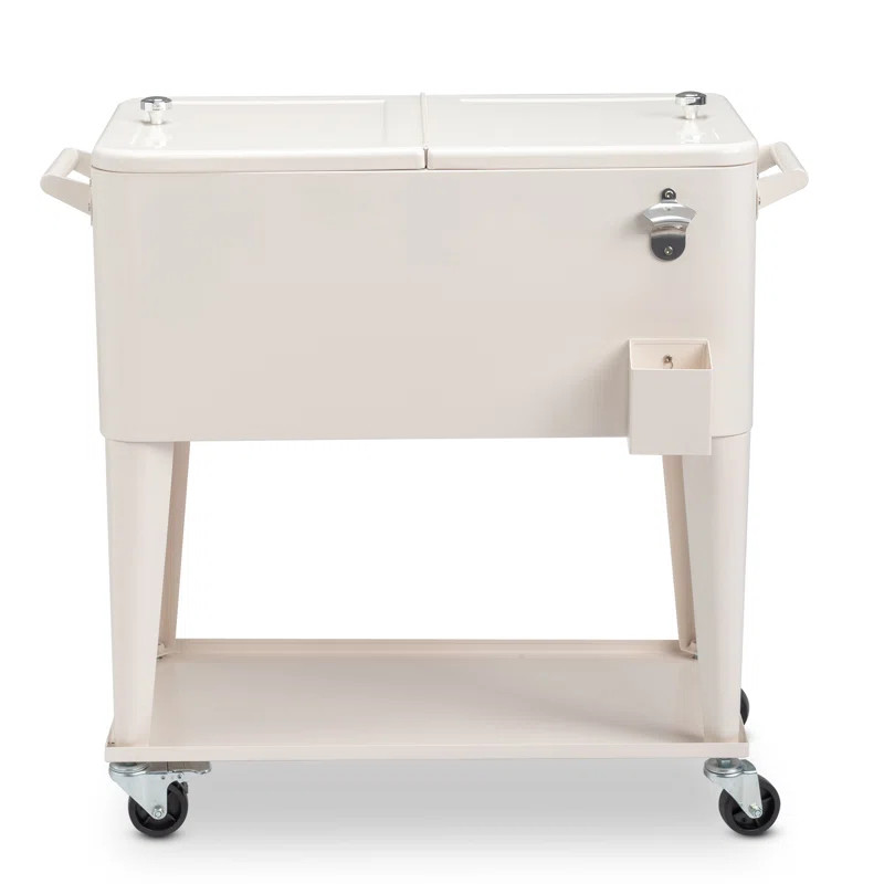 80 Qt. Outdoor Rolling Cooler Cart | Wayfair North America