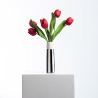 Real Touch Faux Tulip Arrangement Bouquet Bundle Of 6 Stems in Small Tori Vase - Available 8 Colors | Etsy (US)