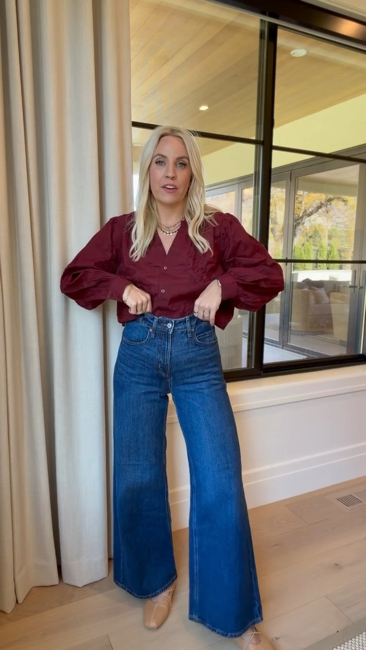 Old navy is 50% off right now! I grabbed these and they are better in person! I did a size 2 in the jeans ($30) and a size L in the blouse ($20)!

#LTKStyleTip #LTKFindsUnder50 #LTKSaleAlert