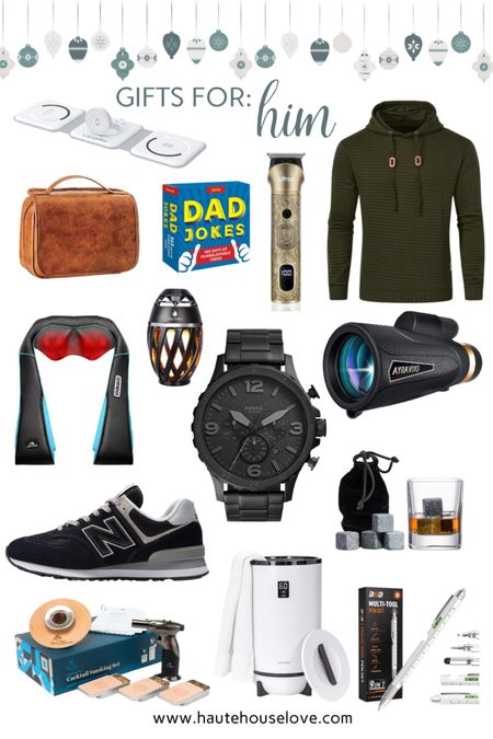 Gift Guide for Him. 

Gifts for Dads. Gifts for husbands. Gifts for boyfriends. Gifts for men. 
Travel gifts. Whiskey gifts. Pampering gifts.

#LTKSeasonal #LTKGiftGuide #LTKHoliday