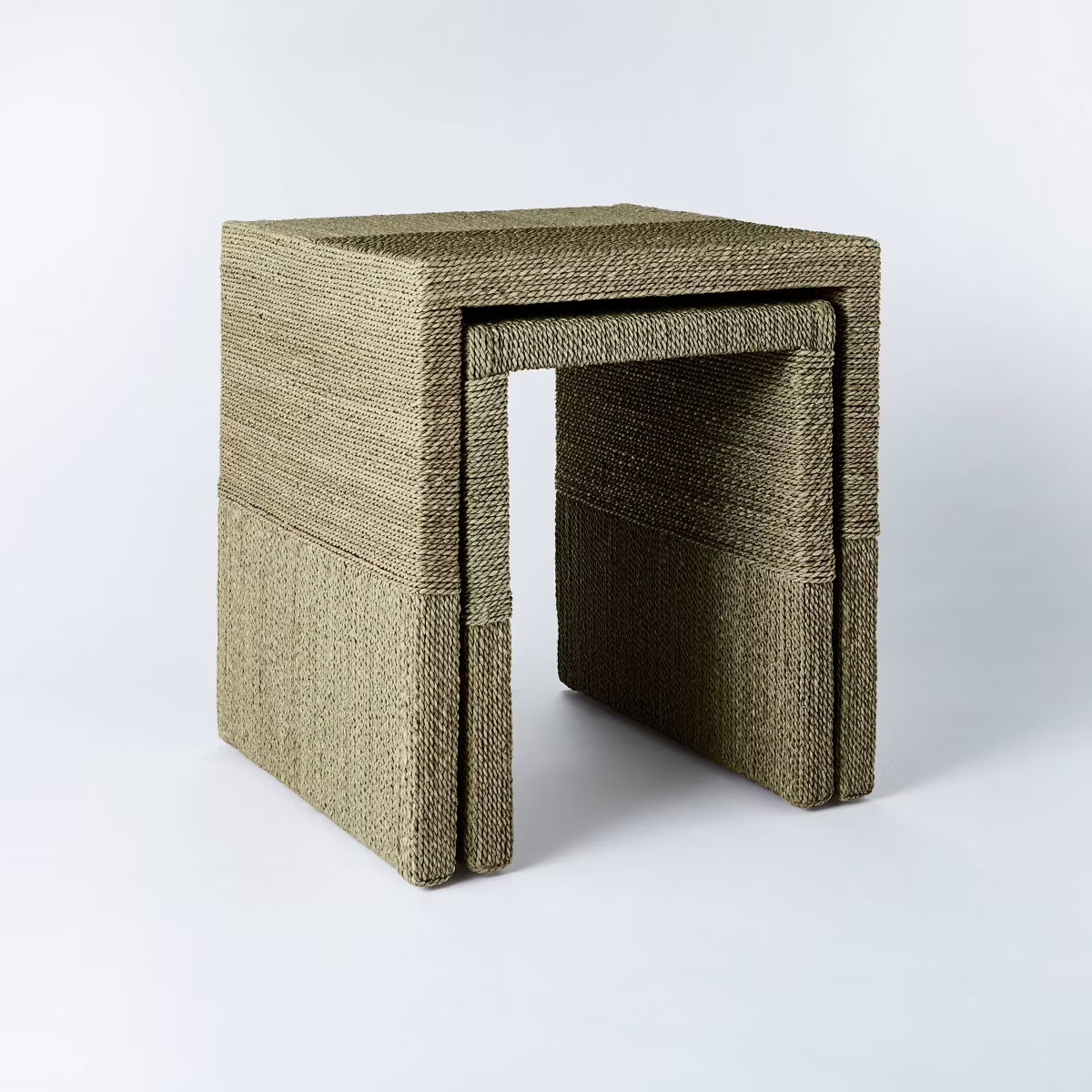 Set of 2 Woven Nesting Tables - Threshold™ designed with Studio McGee: Rattan Design, No Assemb... | Target