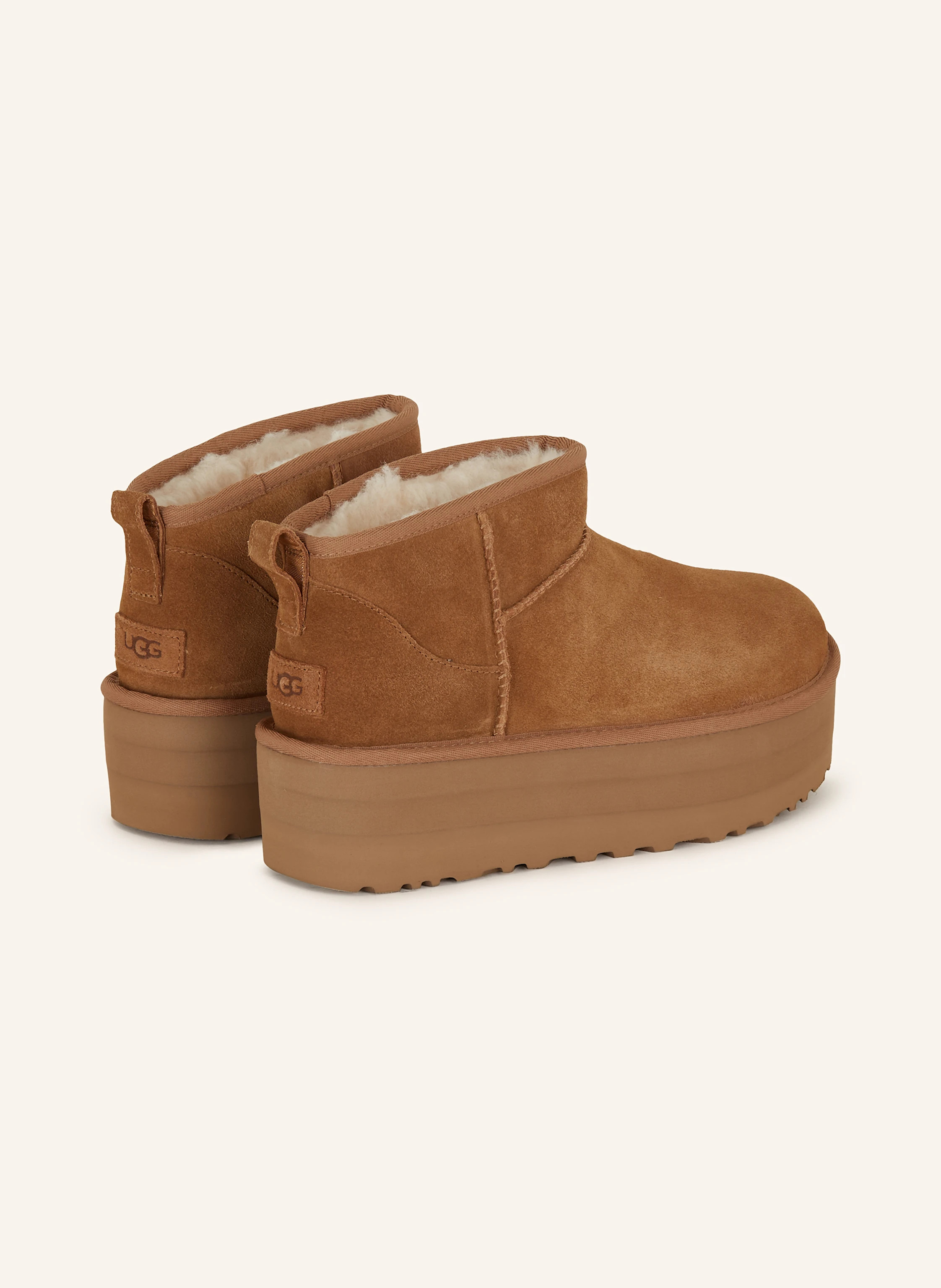 UGG Plateau-Boots CLASSIC ULTRA MINI PLATFORM gefüttert in cognac | Breuninger (DACH)