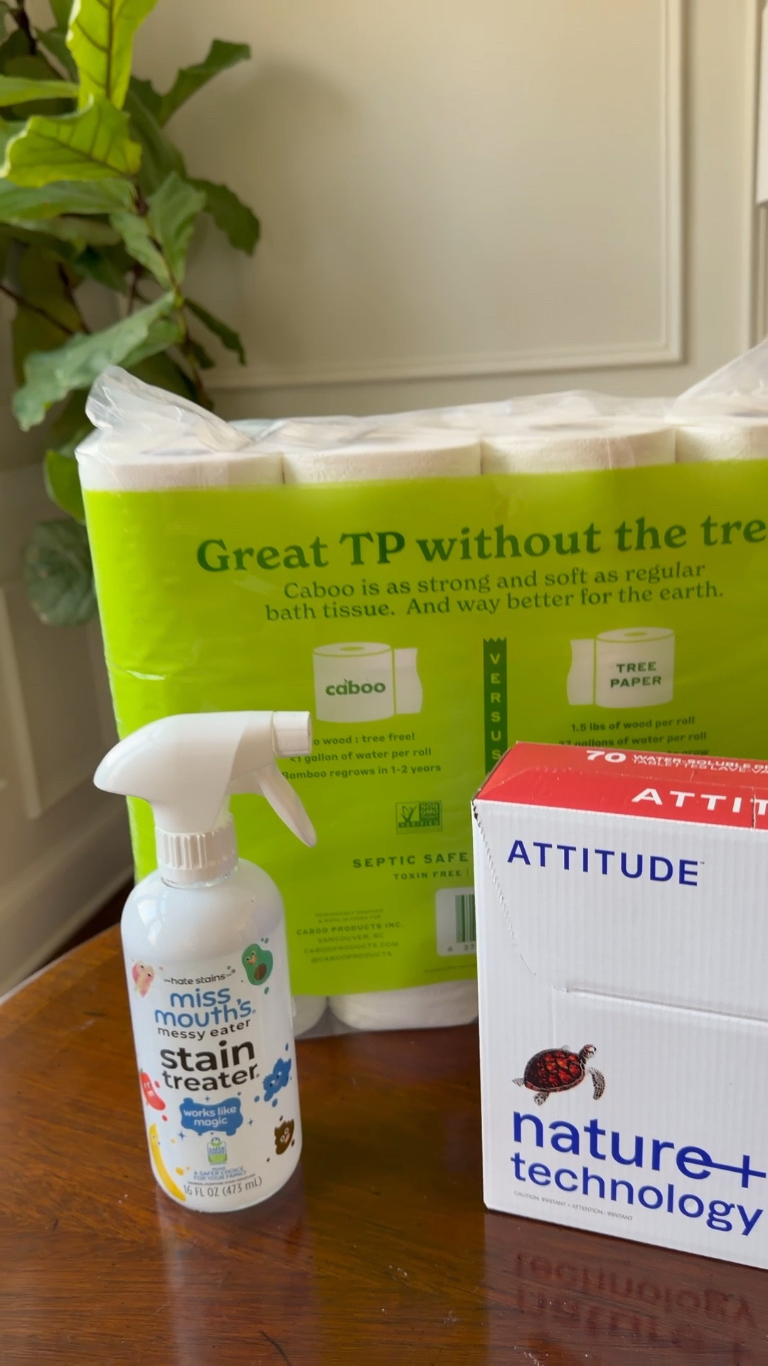 Some of my favorite home cleaning products that are all non toxic. 

These dishwasher tablets are made without any toxic chemicals that leave residue on your dishes! Also love this toilet paper and stain remover that is made without harsh chemicals or plastics. 

#LTKmomlife #LTKHome #LTKselfcare