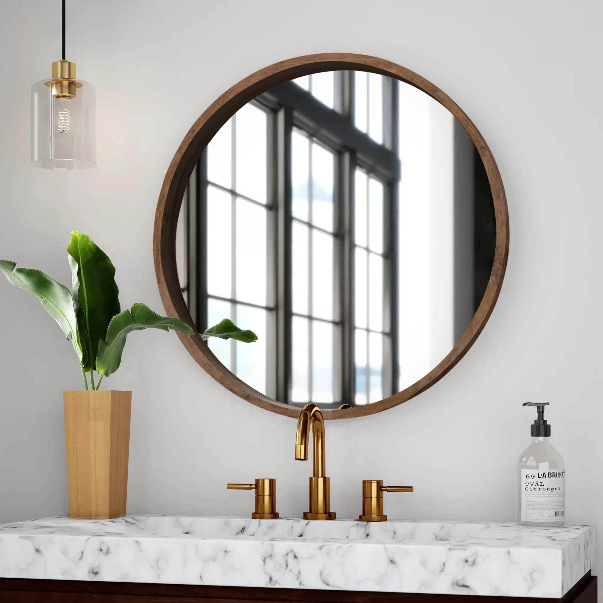 Loftis Solid Wood Concave Mirror | Wayfair North America