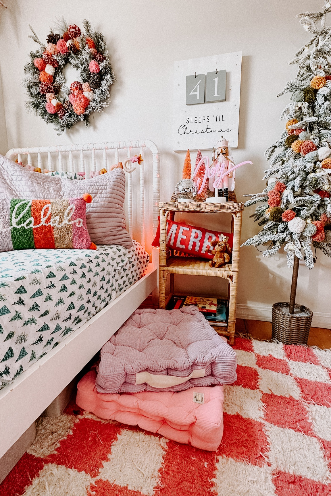 Bright and colorful girls room Christmas decor 

#LTKHoliday #LTKSeasonal #LTKHolidaySale