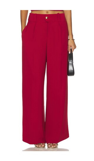 Amanda Uprichard Noho Pants in Red. - size S | Revolve Clothing (Global)