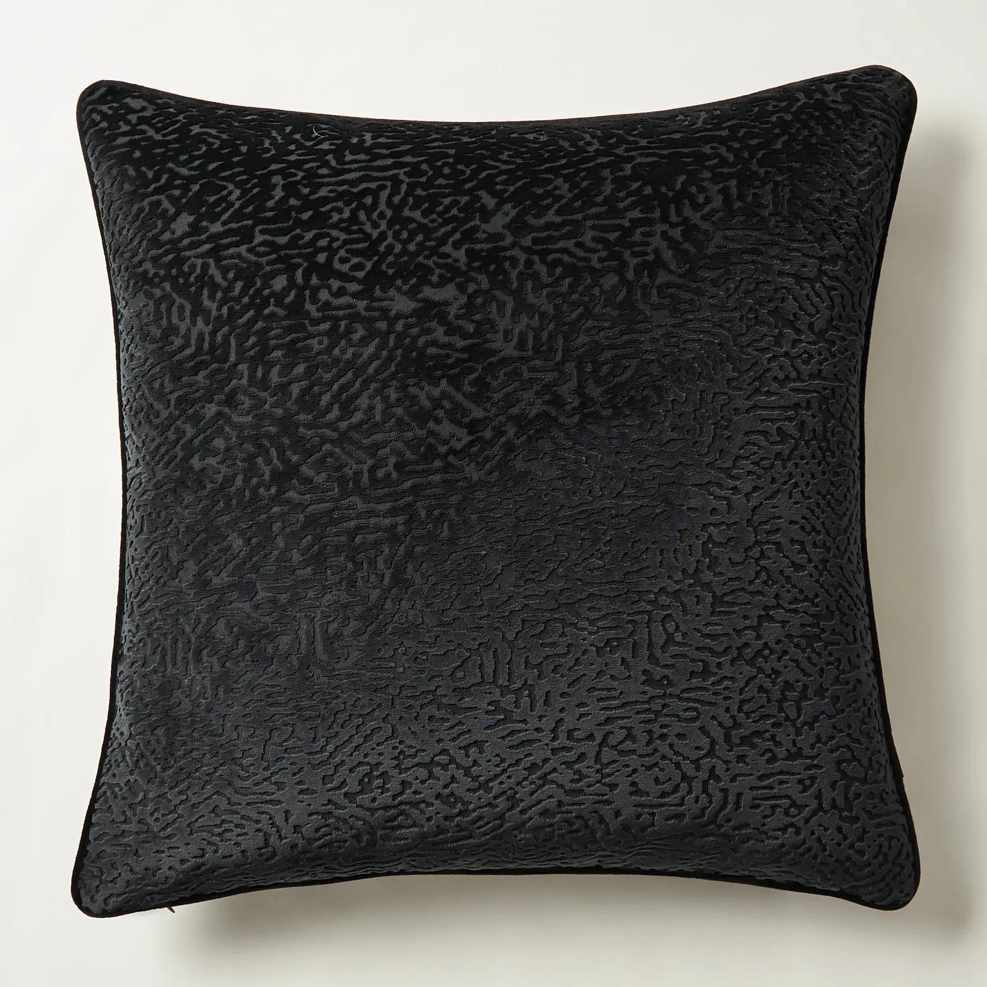 Spotted Pillow 22" - Black | Z Gallerie