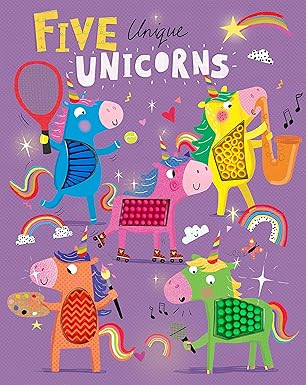Five Unique Unicorns - Silicone Touch and Feel Board Book - Counting (Touch & Feel Sensory Board ... | Amazon (US)