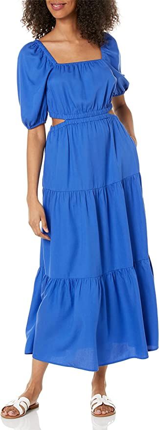 The Drop Women's Anaya Square-Neck Cut-Out Tiered Maxi Dress | Amazon (US)