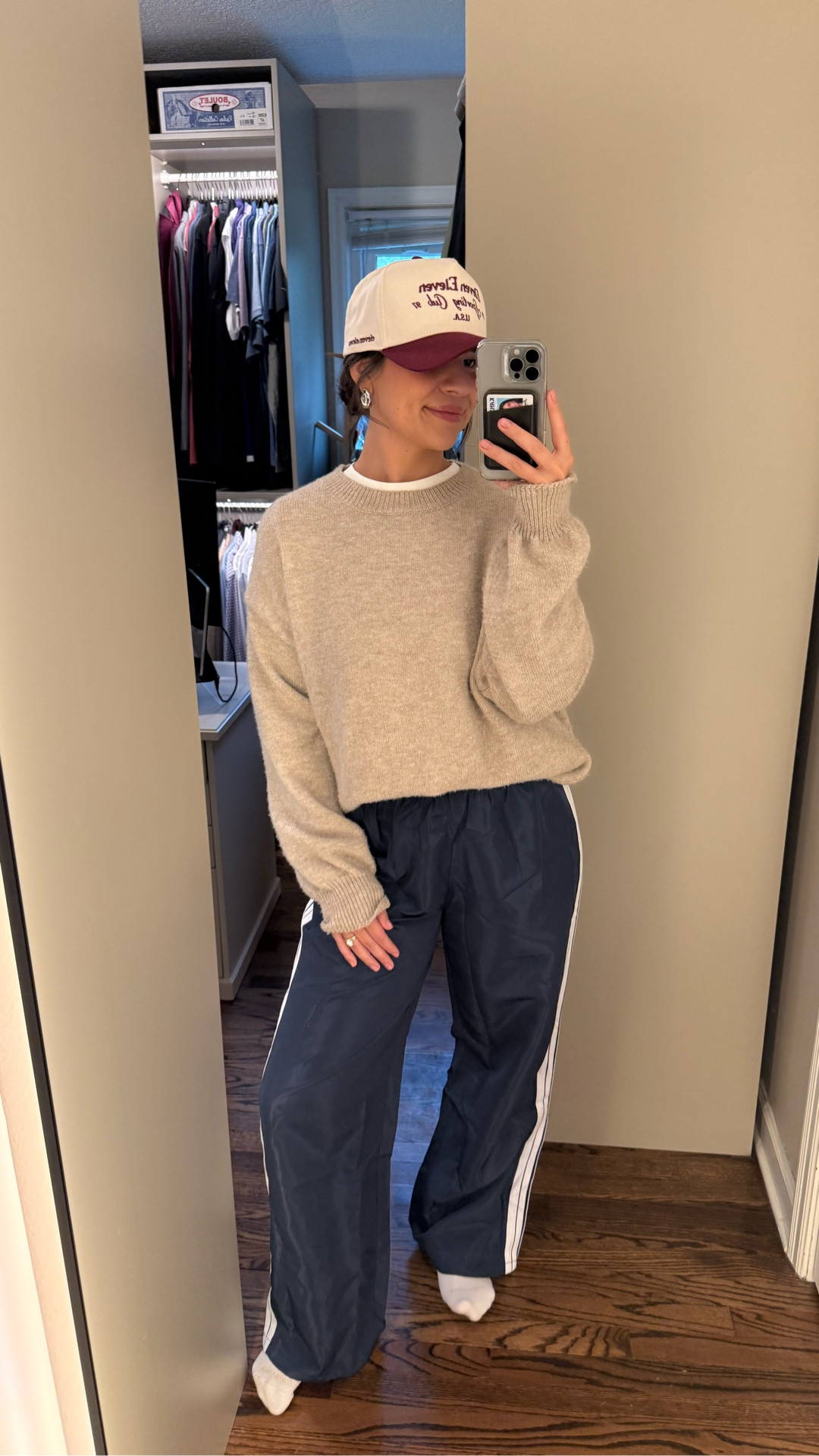 track pant outfit, sooo comfy. #amazon #revolvesale #fall2025 #trackpant 

#LTKFindsUnder50 #LTKMidsize